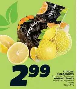 IGA ORGANIC LEMONS offer