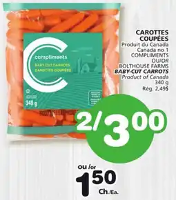 Marches Tradition COMPLIMENTS BABY-CUT CARROTS offer