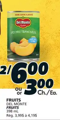 IGA DEL MONTE FRUITS offer