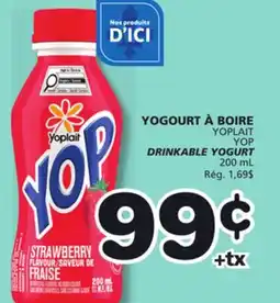 Marches Tradition YOPLAIT YOP DRINKABLE YOGURT offer