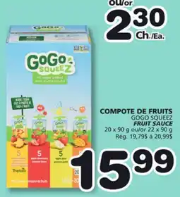 Marches Tradition GOGO SQUEEZ FRUIT SAUCE offer