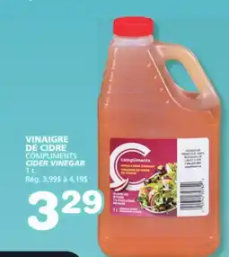 Marches Tradition COMPLIMENTS CIDER VINEGAR offer