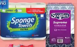Marches Tradition SPONGE TOWELS (3 roul.) SCOTTIES BATHROOM TISSUE OR PAPER TOWELS offer
