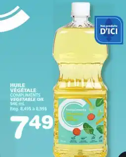 Marches Tradition COMPLIMENTS VEGETABLE OIL offer