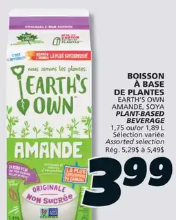 IGA EARTH'S OWN AMANDE, SOYA PLANT-BASED BEVERAGE offer
