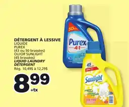 Marches Tradition PUREX (43 or 50 brassées) OR SUNLIGHT (45 brassées) LIQUID LAUNDRY DETERGENT offer