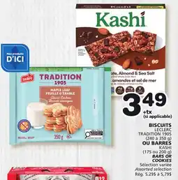 Marches Tradition LECLERC TRADITION 1905 (240 to 350 g) OR KASHI (175 or 200 g) BARS OR COOKIES offer