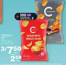 Marches Tradition COMPLIMENTS CHIPS offer