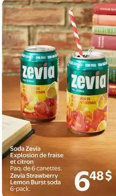 Walmart Zevia Strawberry Lemon Burst soda offer