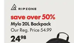 Sport Chek MYLO 20L BACKPACK offer