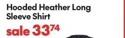 Sport Chek ADIDAS HOODED HEATHER LONG SLEEVE SHIRT offer