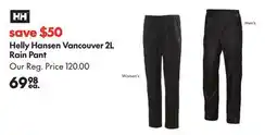 Sport Chek HELLY HANSEN VANCOUVER 2L RAIN PANT offer