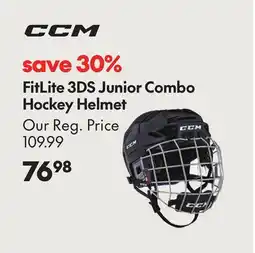Sport Chek CCM FITLITE 3DS JUNIOR COMBO HOCKEY HELMET offer