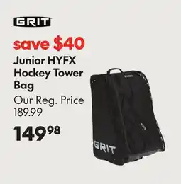 Sport Chek GRIT JUNIOR HYFX HOCKEY TOWER BAG offer