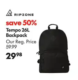 Sport Chek RIPZONE TEMPO 26L BACKPACK offer