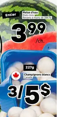 Val-Mont Melon d'eau, Entier, Champignons blancs offer