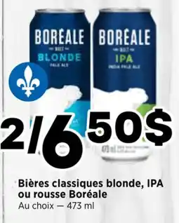 Val-Mont Bières classiques blonde, IPA ou rousse Boréale offer
