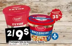 Val-Mont Fromages feta ou bocconcini Saputo offer
