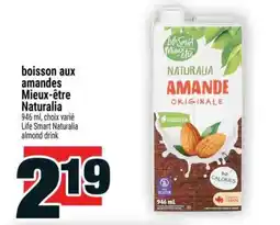 Super C BOISSON AUX AMANDES MIEUX-ÊTRE NATURALIA offer