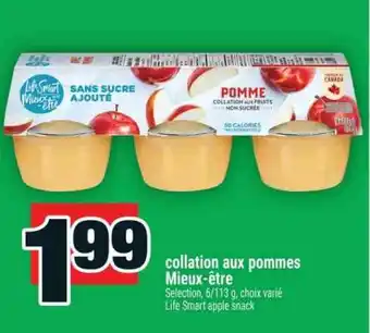 COLLATION AUX POMMES MIEUX-ÊTRE
