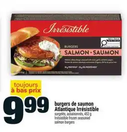 Super C burgers de saumon Atlantique Irrésistible offer