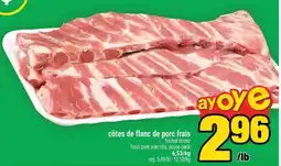 Super C CÔTES DE FLANC DE PORC FRAIS offer
