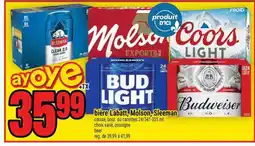 Super C BIÈRE LABATT, MOLSON, SLEEMAN offer