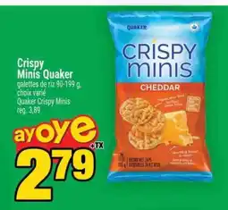 Super C CRISPY MINIS QUAKER offer
