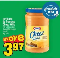 Super C tartinade de fromage Cheez Whiz offer