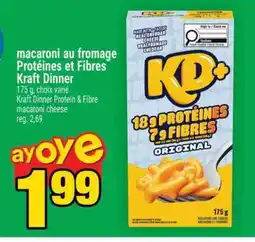 Super C Kraft Dinner Protein & Fibre macaroni cheese offer