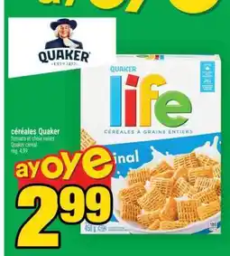 Super C céréales Quaker offer
