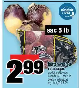 Super C betteraves ou rutabagas offer