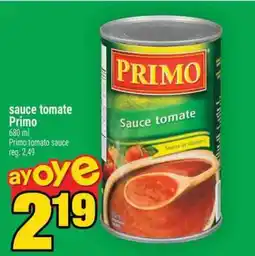 Super C SAUCE TOMATE PRIMO offer