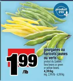 Super C gourganes ou haricots jaunes ou verts offer