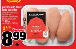 Super C poitrines de poulet frais Exceldor offer