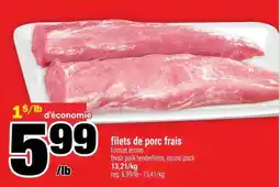 Super C FILETS DE PORC FRAIS offer