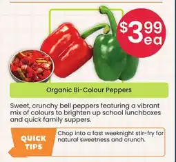 Healthy Planet Organic Bi-Colour Peppers offer
