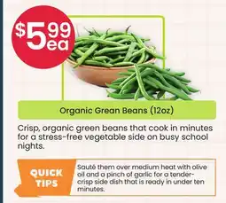 Healthy Planet Organic Green Beans (12 oz) offer