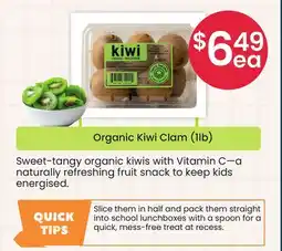 Healthy Planet Organic Kiwi Clam (1lb) offer