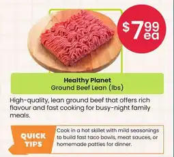 Healthy Planet Healthy Planet Ground Beef Lean (lbs) offer
