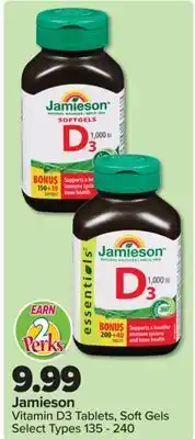 PharmaChoice Jamieson Vitamin D3 Tablets, Soft Gels offer
