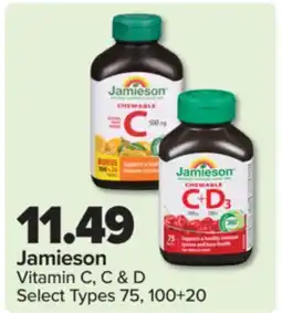 PharmaChoice Jamieson Vitamin C, C & D offer