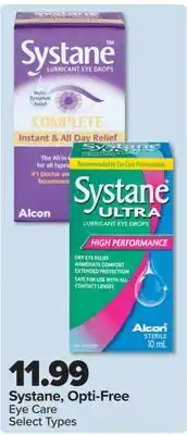 PharmaChoice Systane, Opti-Free Eye Care offer