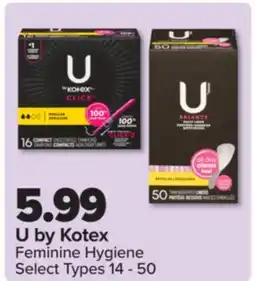 PharmaChoice U by Kotex Feminine Hygiene offer