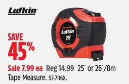 Canadian Tire Lufkin Tape Measure offer