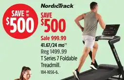 Canadian Tire NordicTrack T Series 7 Foldable Treadmill offer