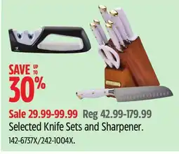 Canadian Tire Selected Knife Sets and Sharpener offer