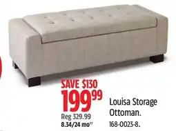 Canadian Tire CANVAS Louisa Storage Ottoman offer