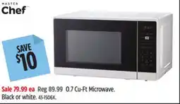 Canadian Tire MasterChef 0.7 Cu-Ft Microwave offer