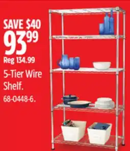 Canadian Tire TYPE A 5-Tier Wire Shelf offer